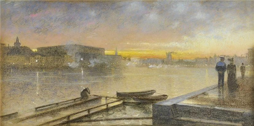 Eugène Jansson - Stoccolma al trmonto